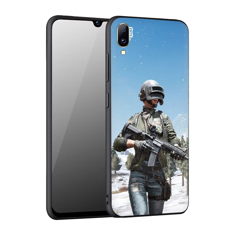 EWAU PUBG мобильный чехол для телефона из силикона Крышка для Vivo Y53 Y55s Y81s Y79 V9 V11 V15 Pro Y69 Y71 Y91C Y93 Y66 X9s Z5X