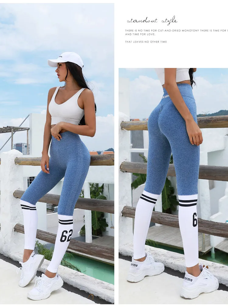 

Hot High Waist Alphabet Seamless Legging Yoga Pants Woman Sports Full Length Workout Leggings Fittness Yoga Leggings