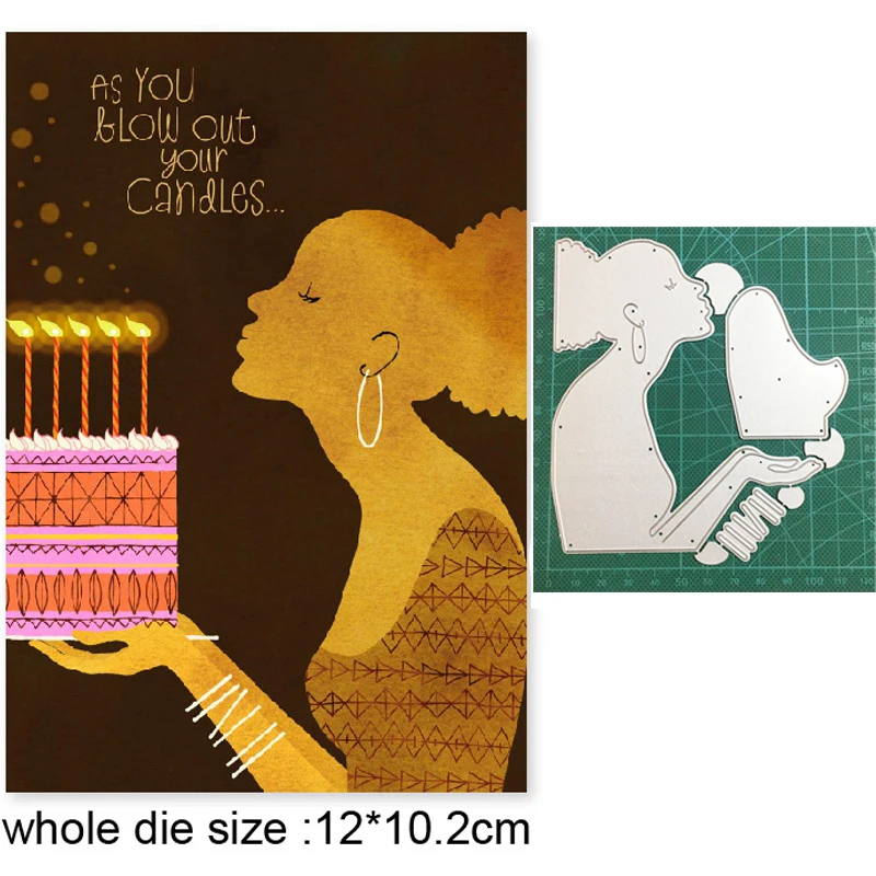 Штампы для рукоделия металлические штампы вырезания форма африканской женщины