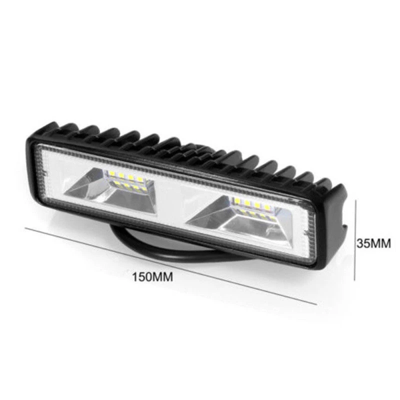 

Spare Work 12V-24V Light Parts 18W 16LEDs 6000K SUV Flood Driving Lamp