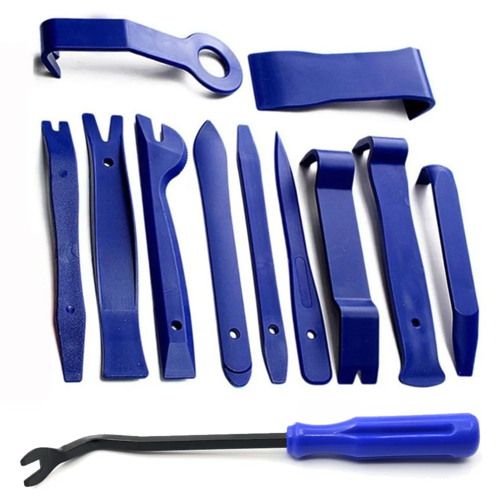 Car Repair Tool Kit 12pcs Hard Plastic Auto Radio Panel Interior Door Clip Trim Dashboard Removal Opening Set |