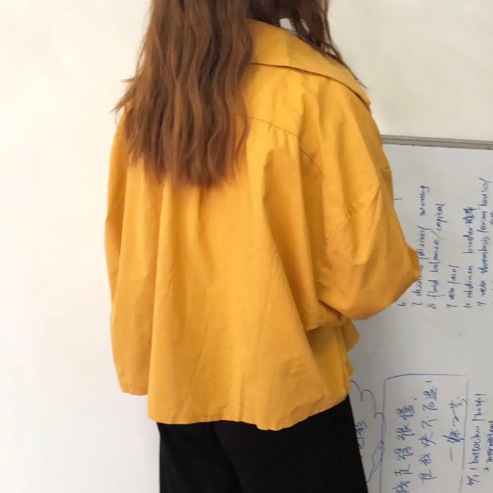 Весенне-летний винтажный хлопковый офисный Женский блейзер с длинным рукавом