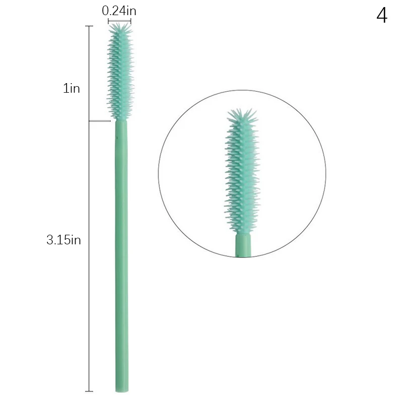 

10Pcs/Lot Premium Silicone Makeup Eyelash Brush Comb Mascara Wands Eye Lashes Extension Tool Eyebrow Brush Make Up Tools