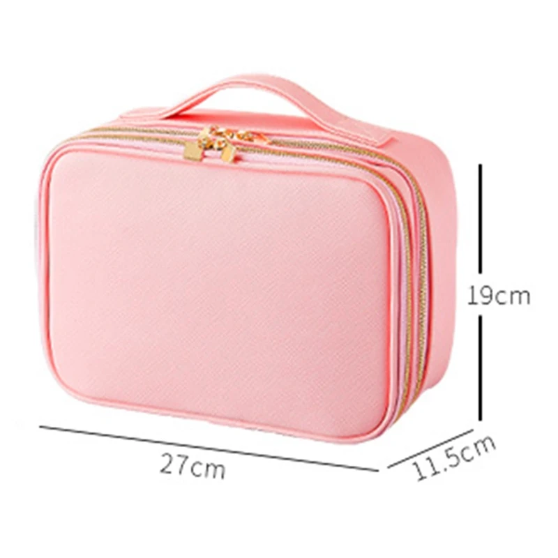 Casegrace Large Capacity Ladies Travel Jewelry Box Bag Women Make Up Makeup Ring Organizer 2 Layers Cosmetic Earrings Ba | Украшения и