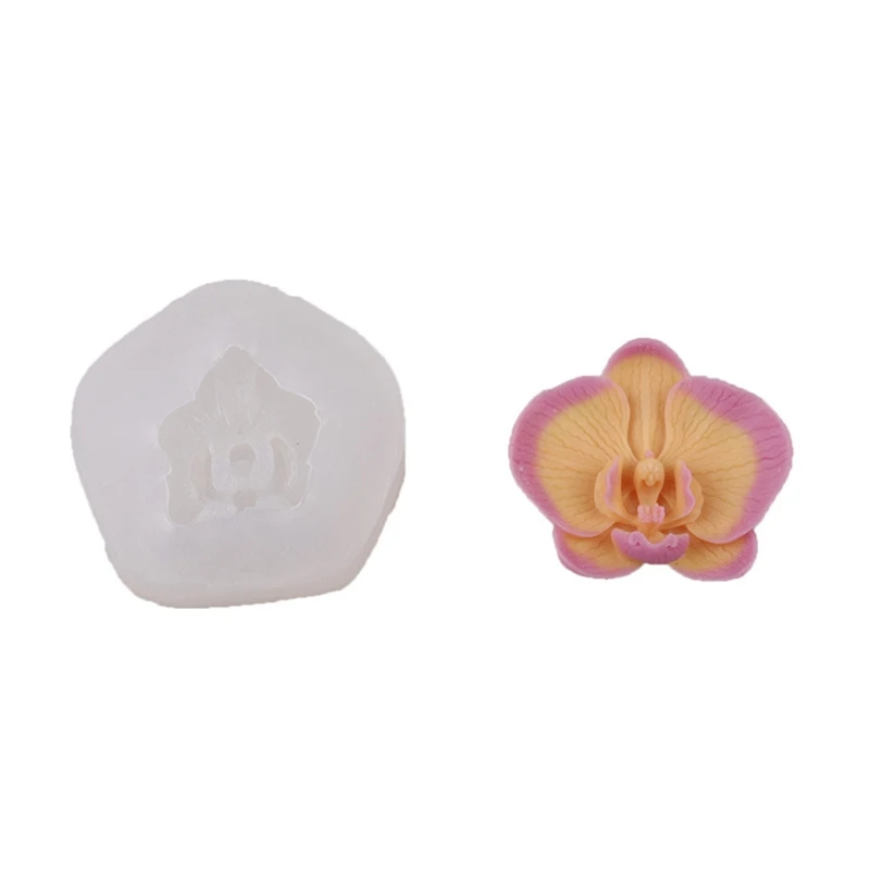 

3D Phalaenopsis Candle Silicone Mold Aromatherapy Candle Silicone Soap Mold Handmade Non-Stick DIY Mould Chocolate Craft