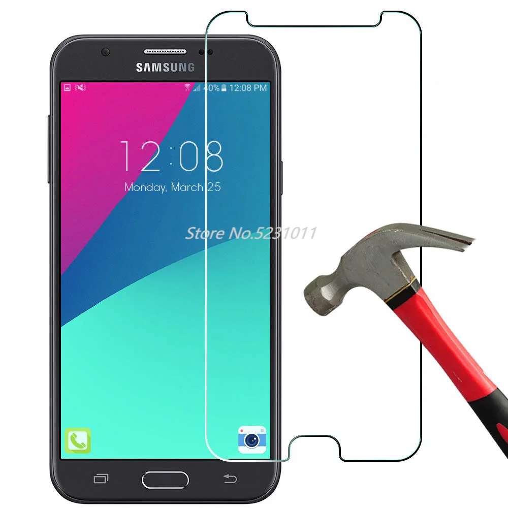 Защитная пленка 9H 2.5D для телефона Samsung GALAXY J7 MAX из закаленного стекла J7MAX противоцарапающийся защитный пленочный экран.