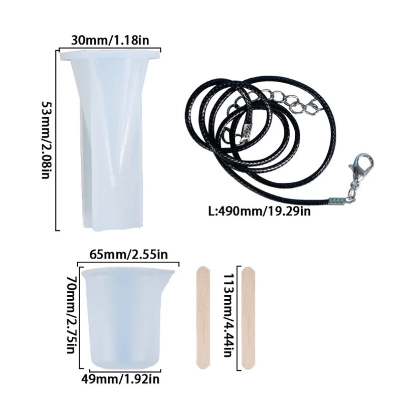 

Resin Conical Silicone Mould Resin Decorative Craft Jewelry Charms Pendant Making Mold Epoxy Resin Molds For DIY Jewelry M0XF