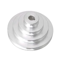 aluminum a type 4 step pagoda pulley wheel 41mm to 130mm outer dia 16mm bore for v belt timing belt
