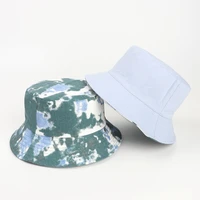 hot selling european american color double sided fisherman bucket hat leisure basin cap men women children sun protection hats