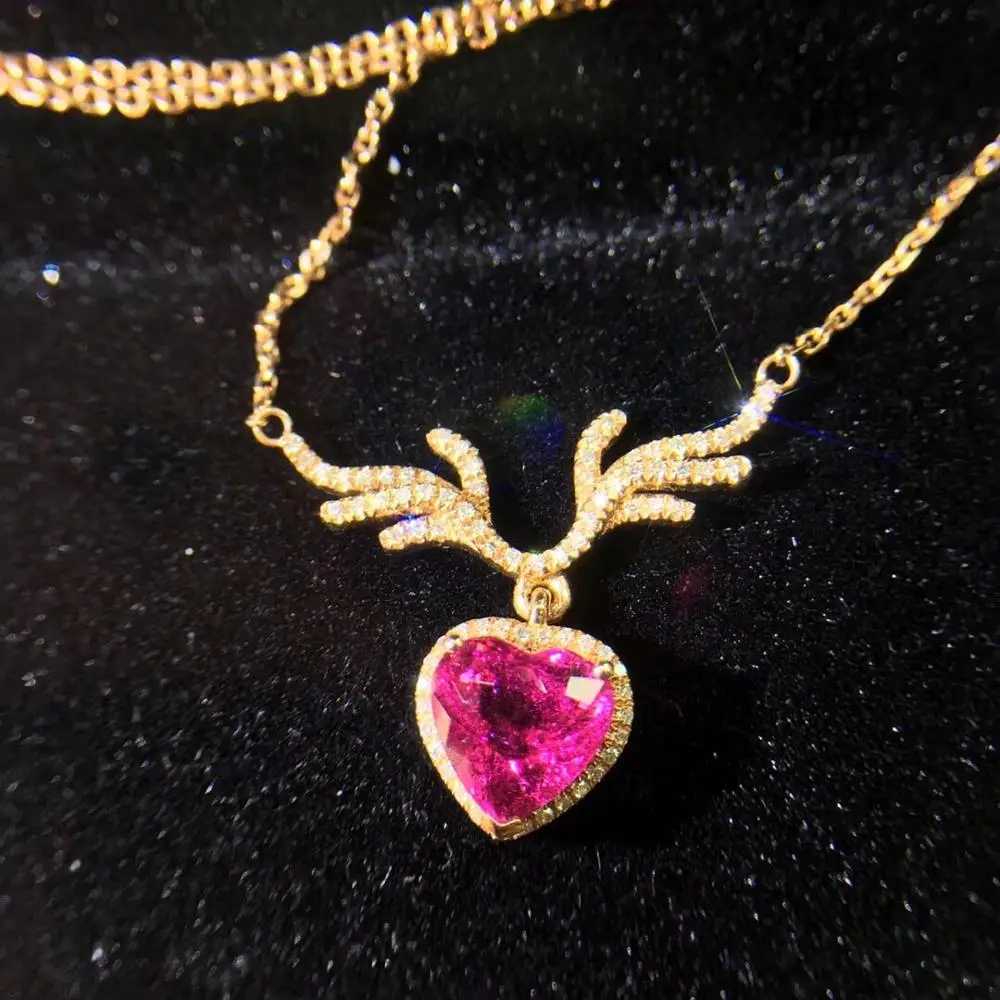 Rubillite ювелирные изделия 100% натуральный красный рубилит драгоценный камень