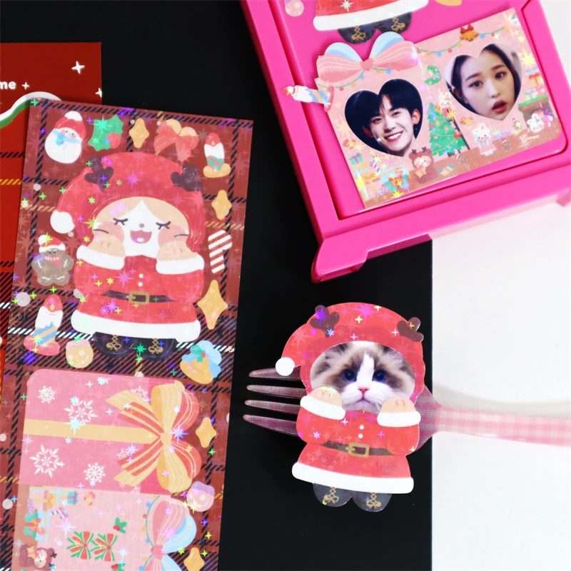 Kawaii Stationery Stickers Christmas Santa Snowman Sticker Junk Journal Diary Planner Decorative Mobile Scrapbooking | Канцтовары для