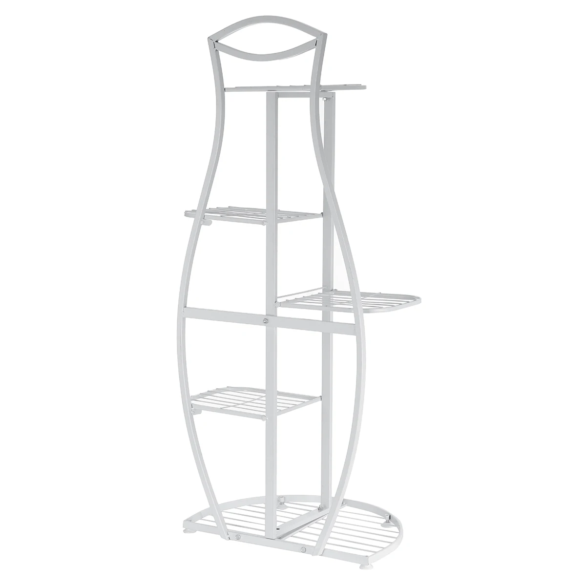 

5 Tiers Multifunction Storage Shelf Iron Art Plant Holder Home Garden flower pot Organizer Living room balcony Storage Rack