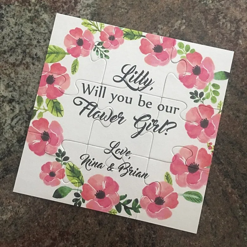 Подгоняйте будет ли вы мой цветок девушка подарок головоломка предложение