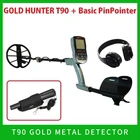 Профессиональный Подземный металлоискатель Gold Hunter T90, водонепроницаемый точечный металлодетектор, ручной детектор золота