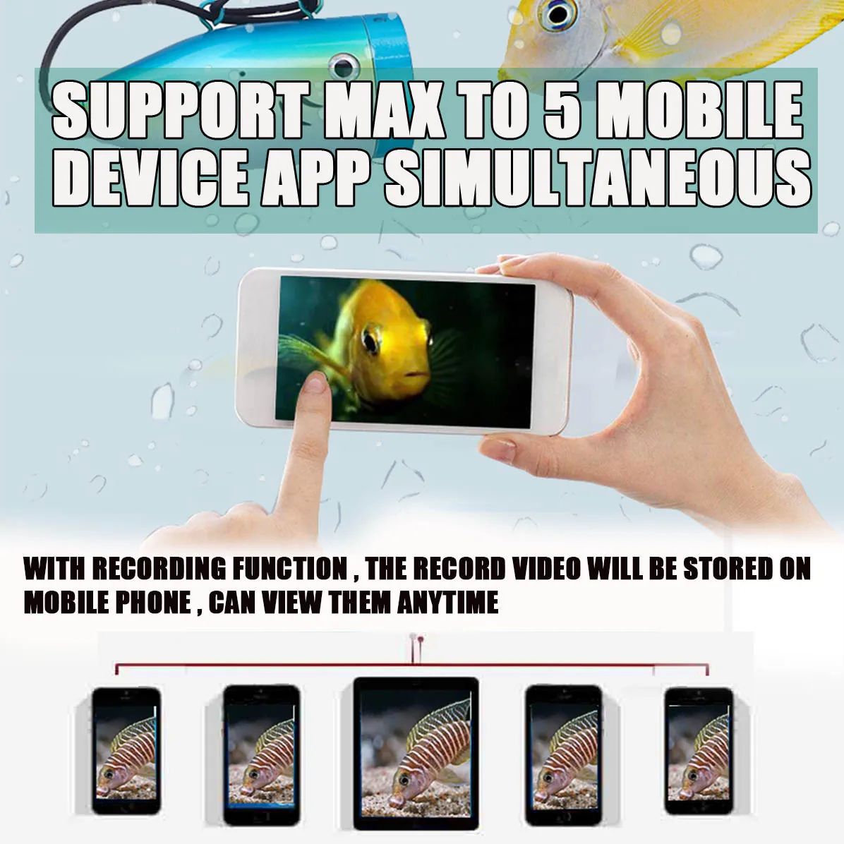 Купить 7-дюймовый ЖК-монитор, камера для рыбалки, видеорегистратор, рыболокатор, камера для подводной рыбалки, камера для подледной рыбалки со встр...