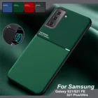 Роскошный тонкий чехол для телефона Samsung Galaxy S21 FE 5G ультра плюс Магнитный Ударопрочный Мягкий матовый защитный тонкий Чехол