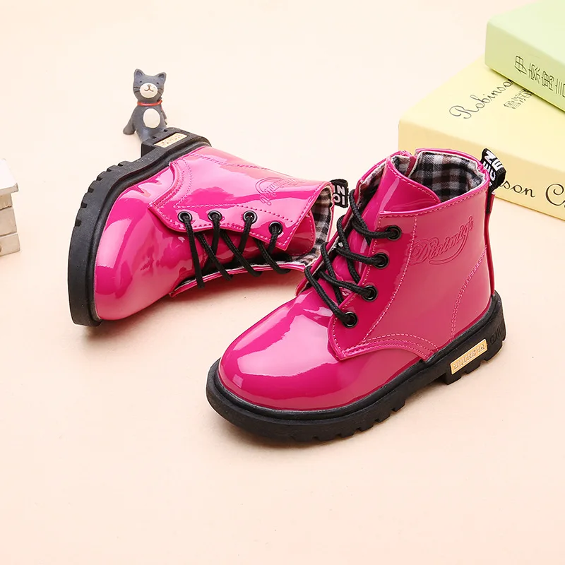 2020 Autumn and Winter Models Young Martin Boots Fashion Wild Children's Boys Girls Wear Waterproof Snow | Детская одежда и