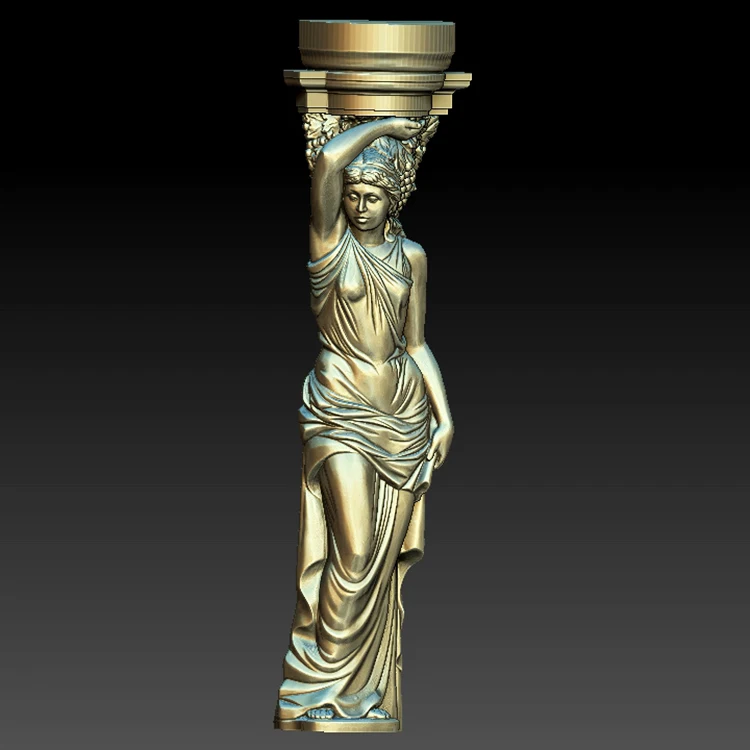 Модель 3d stl для женщин 2 шт. столбы принтер файлы статуэтка искусство модель ЧПУ