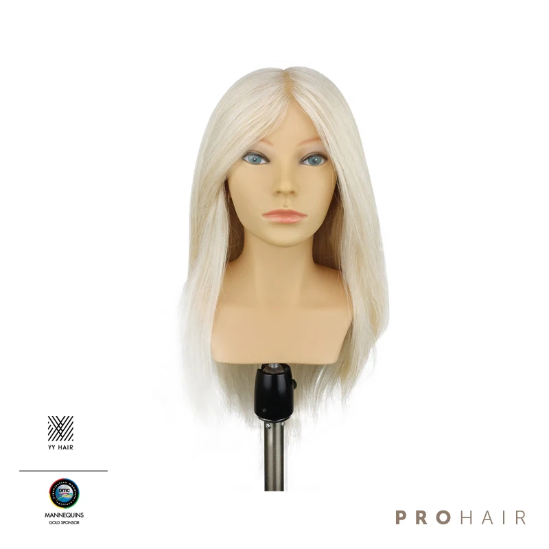 Mannequin-Head Mannequin 40CM Human With Goat Hair Mannequin Doll Head Wig Head Manikin  for Styling