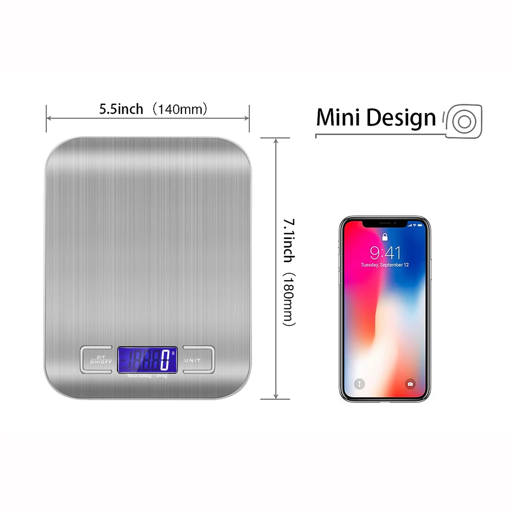 Портативный электронный ЖК дисплей цифровые весы высокой точности Кухня Вес