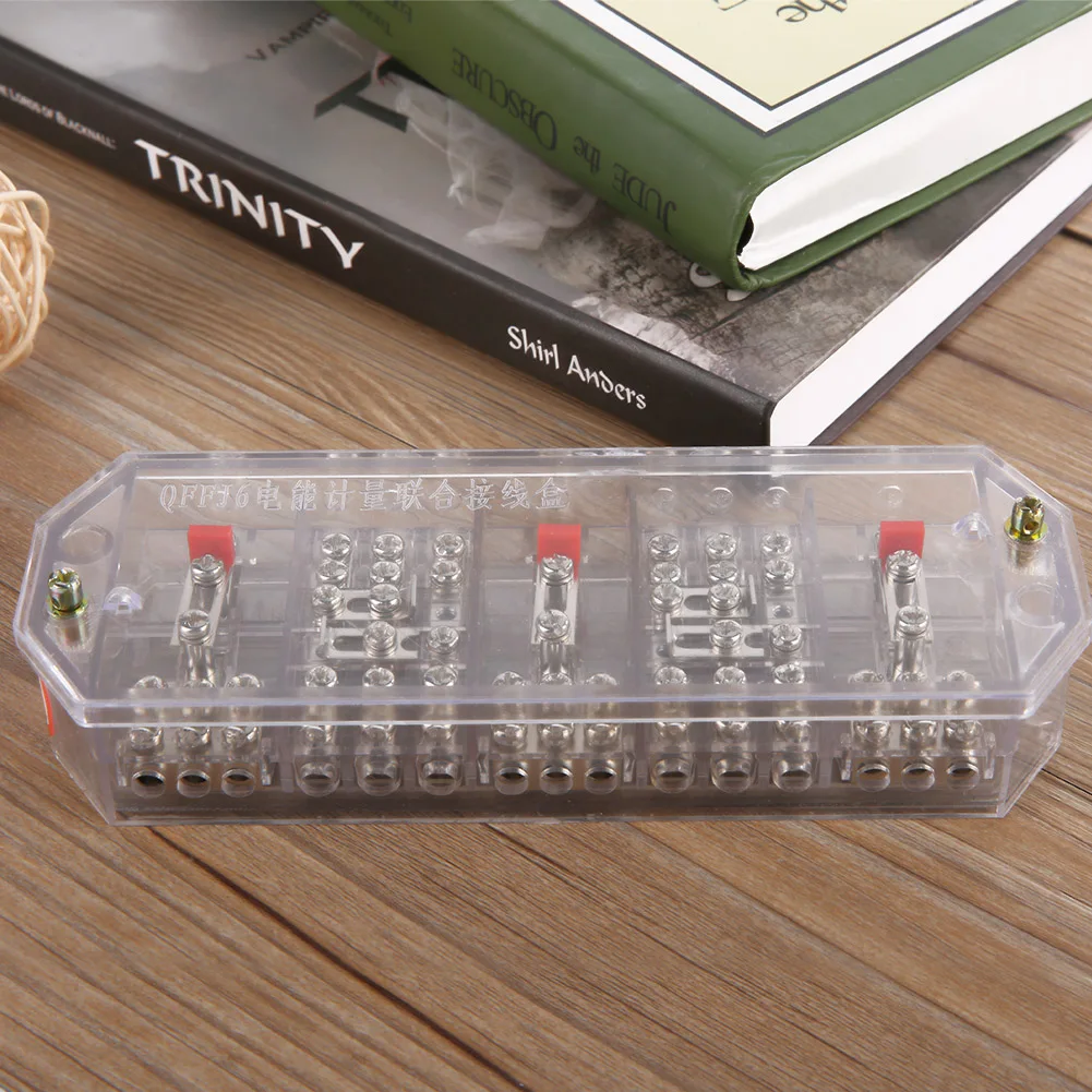 3-фазный 4-проводной бытовой измерительный прибор клеммный ряд Электрический