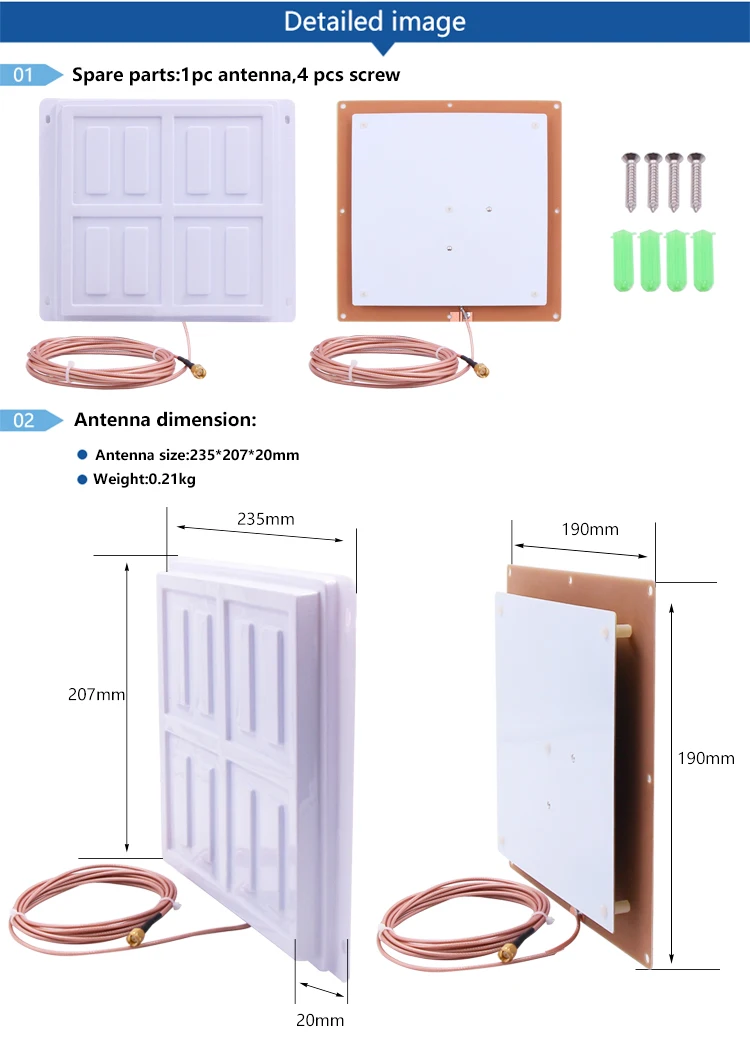CHAFON 865~ 868Mhz 902~ 928Mhz круглая печатная плата антенна RFID UHF 8dBi для контроля доступа