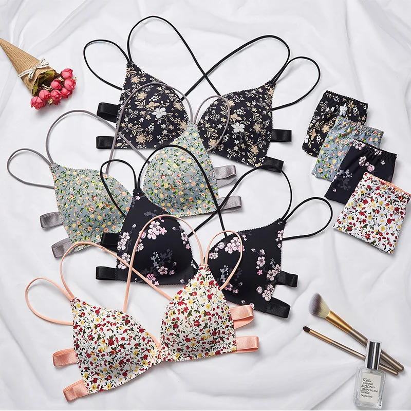 

Women Sexy Bra Set Underwear Babydoll Full Bra Set ultrafino para mujer francaise pour femmes Fashion Female Bra Aet Sexy Pushup
