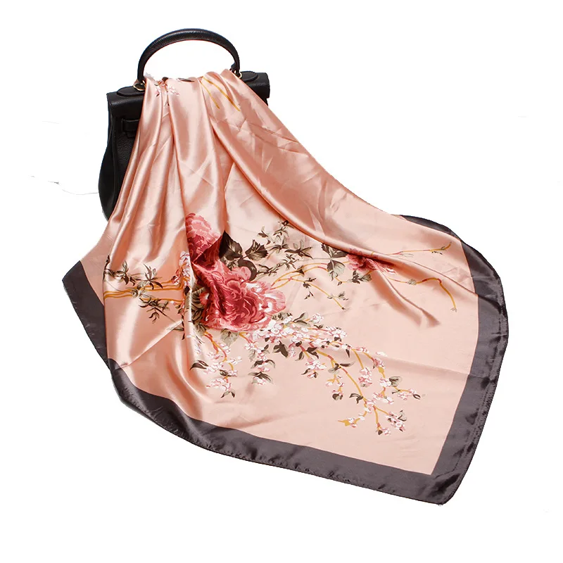 

Scarves Shawl Silk Hijab Scarf Female Square Mulberry Scarves Beach Cover-upsBandana Bufand de seda Foulard en soie solar playa