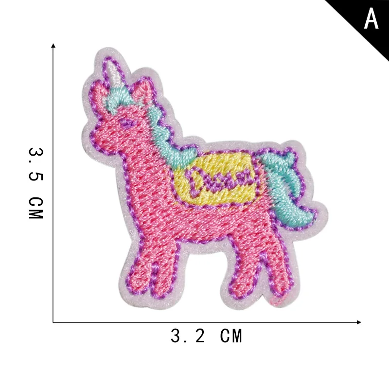 

Animal Star Unicorn Bear Assorted Self Adhesive Reusable Patches Different Size and Motif Cute Clothes Patch with Self Adhesive