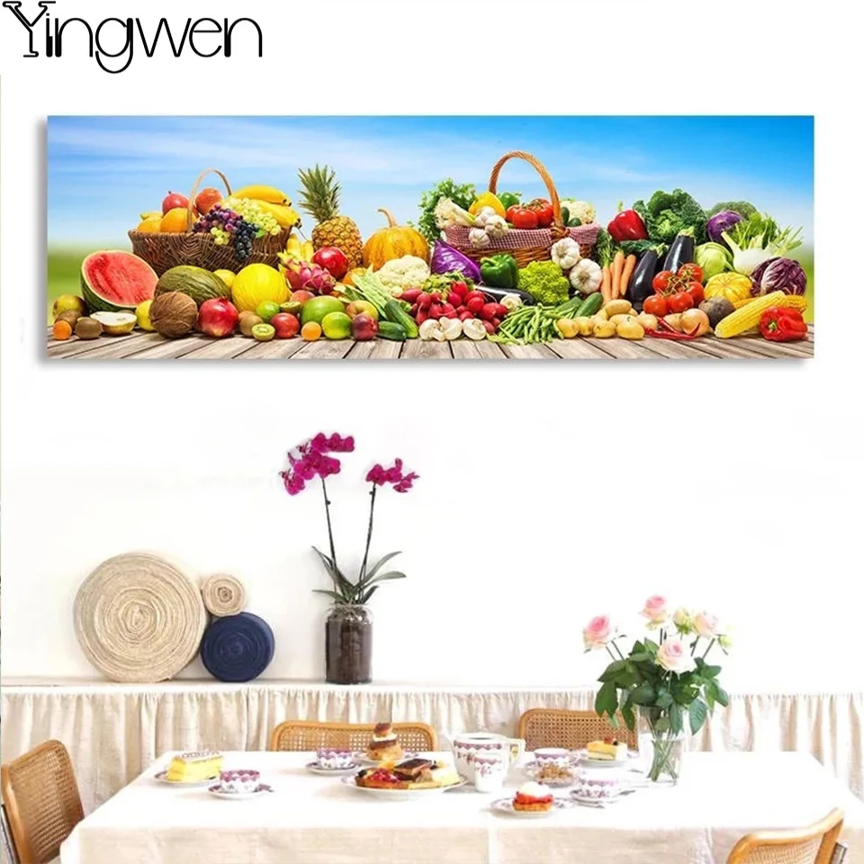 Кухонная Настенная картина из овощей и фруктов алмазная живопись наборы для