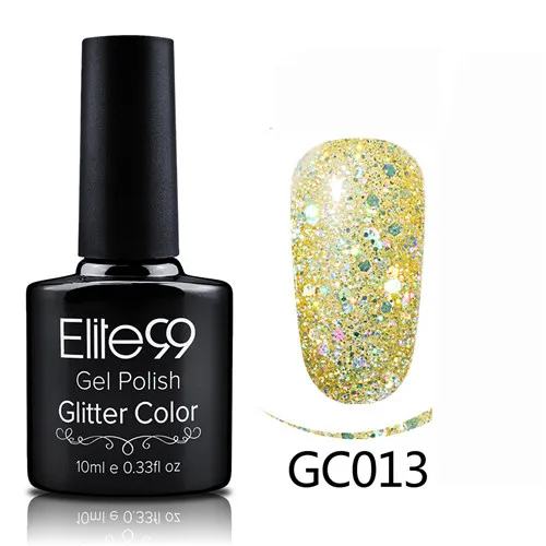 GC013 Elite99 гибридные Лаки гель лак для ногтей набор Гель-лак с блестками Живопись ногтей искусство поли УФ гель лак Топ базовый праймер для маникюра - Color: GC013