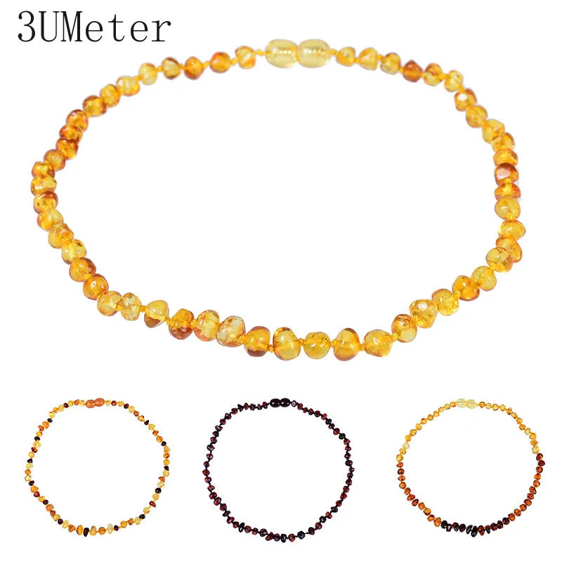 Яркая луна трансграничной продажи Натуральные балтийские Янтарное ожерелье для