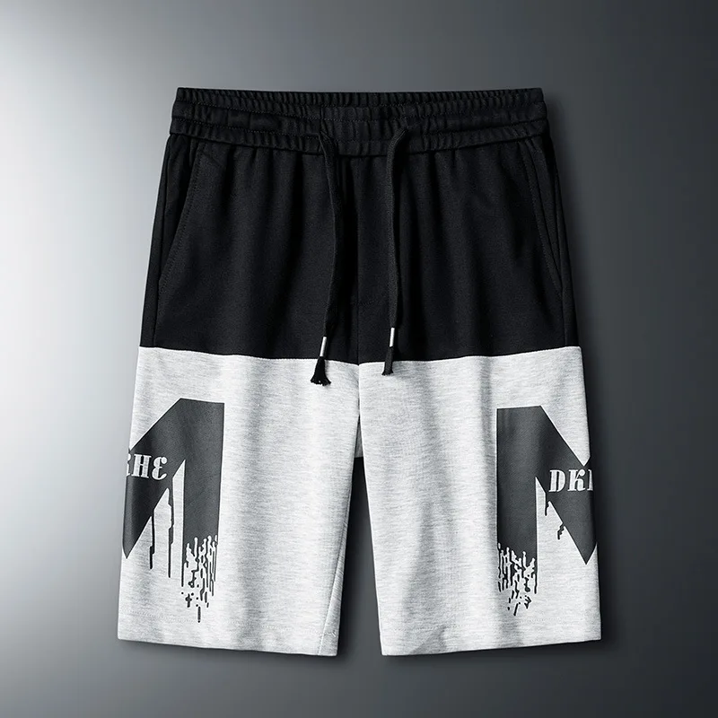

Шорты мужские цветные в стиле пэчворк, уличная одежда в стиле Харадзюку, пляжные повседневные модные штаны до колен, HA197, на лето