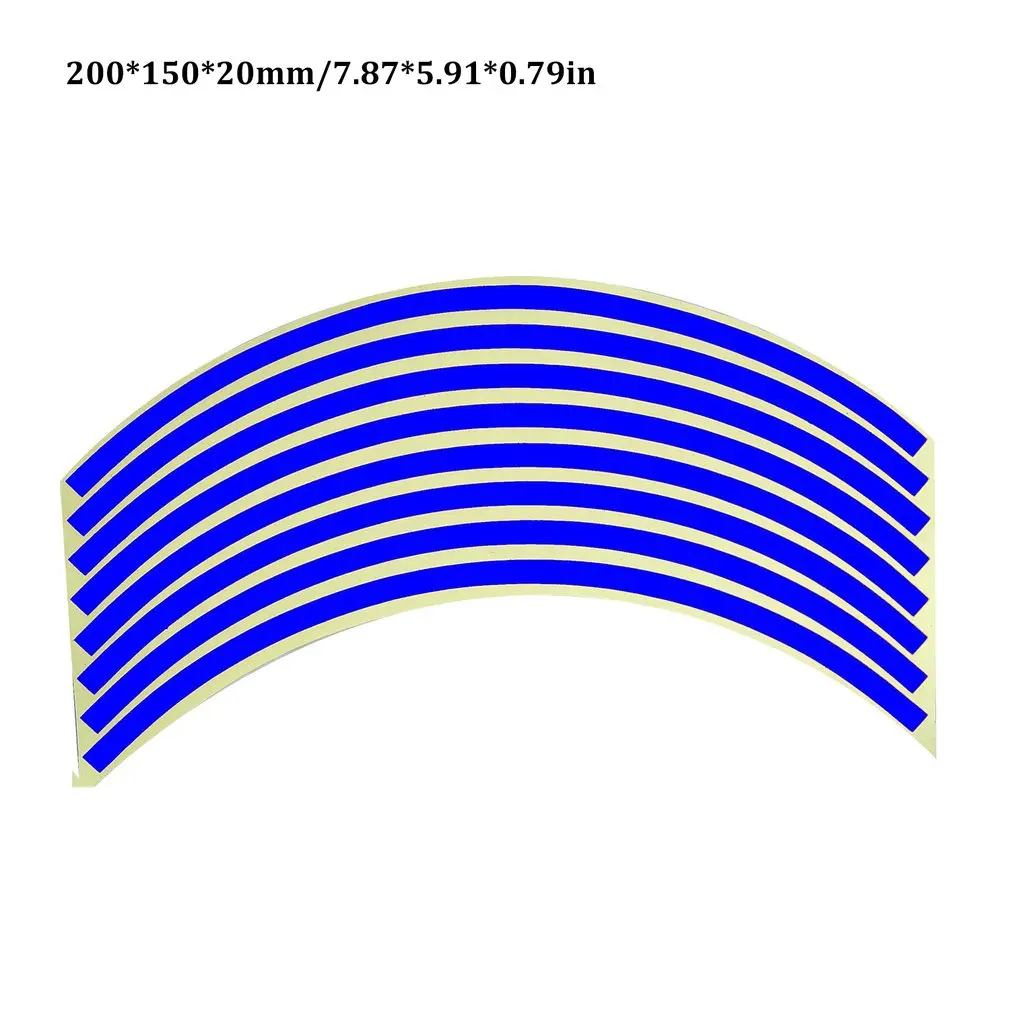 

18 Inch Motorcycle Car Wheel Sticker Wheel Ring Rim Ring Stickers Modified Wheel Stickers Tire Reflective Sticker