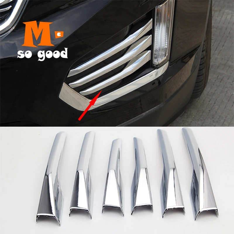 ABS хром для Cadillac XT5 2016 2017 2018 2019 2020 передняя противотуманная фара светильник