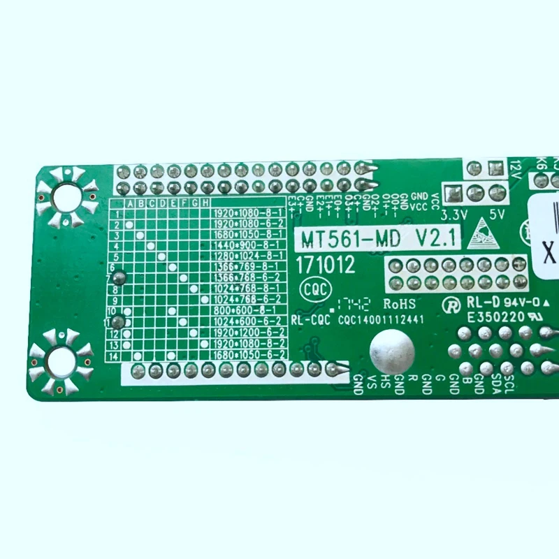 10-42Inch LVDS Universal Lcd Driver Board MT561-MD Free Program 12V 25Kinds Jump Cable VGA+DC | Электроника