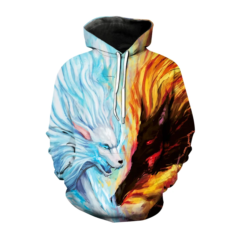 

Fashion Animal Wolf Lovers 3D Print Hooded Men's Hoodies Women Sweatshirts Streetwear Harajuku Kids Boys Girls Oversized Clothes