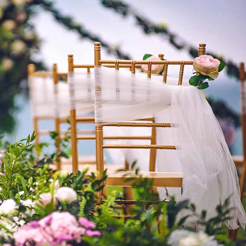 Свадебные Украшения 48 см * 5 м многоцветная Снежная Пряжа марлевые элементы