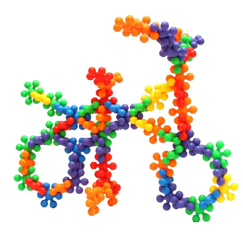 Креативная игрушка в виде сливы и снежинки конструкторы строительные игрушки