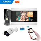 Новый 7-дюймовый умный видеодомофон JeaTone с Wi-Fi, домофон для квартиры с AHD видеокамера, поддержка удаленной разблокировки, звонков и монитора