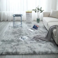 european long hair bedroom carpet bay window bedside mat washable blanket gradient color living room rug gray blue rugs fur rug