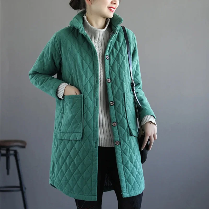 

Зимнее пальто, пуховая хлопковая куртка, Женская ветровка, парка, пальто, длинная хлопковая одежда, стеганая женская верхняя одежда