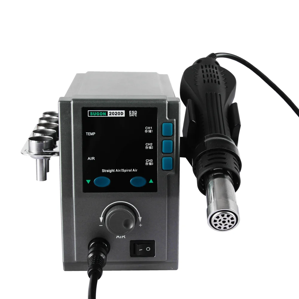 

Hot Sale SUGON Heat Gun 2020D 750W Soft Wind Digital SMD Hot Air Gun For Mobile Phone Repair