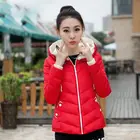 Одежда с хлопковой подкладкой, женская верхняя одежда с капюшоном, высокое качество, карманы на молнии, новая Корейская версия короткого тонкого теплого пальто
