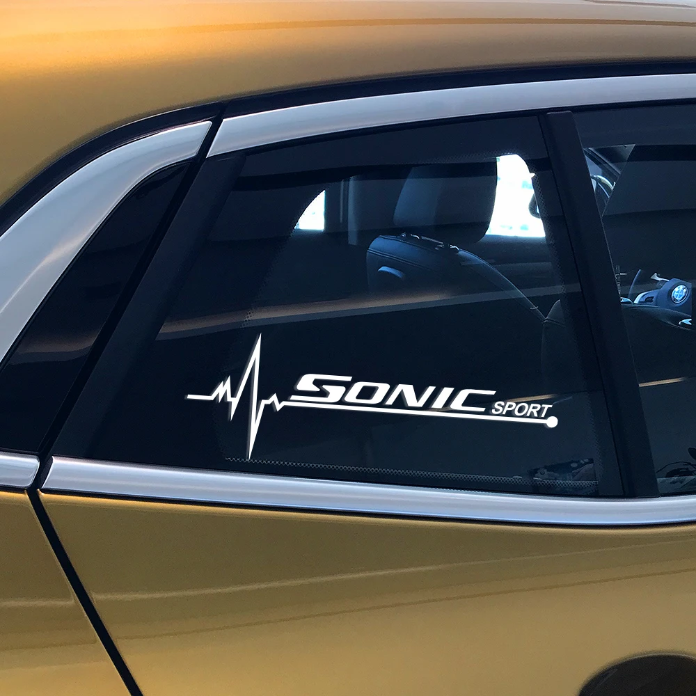 2 шт. окна автомобиля украшения Водонепроницаемый наклейки для Chevrolet Sonic зубная