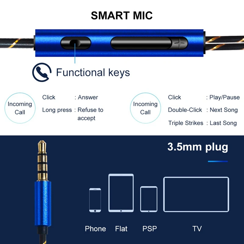 3 5 мм наушники для Xiaomi iPhone PC 11 8 игровая музыка стерео бас гарнитура проводные HiFi