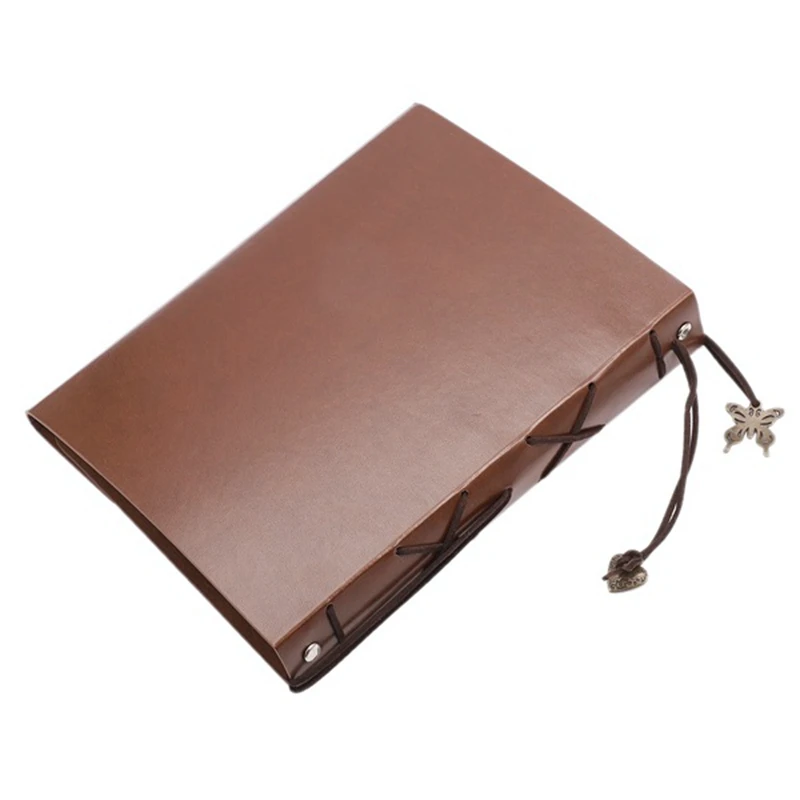 Винтажный кожаный DIY Фотоальбом с карманом Polaroid фото стикер держатель для