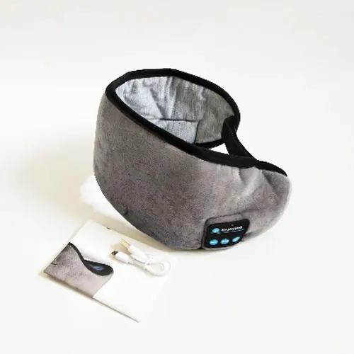 Gray Ordinary Новинка года от производителя, Беспроводная Bluetooth v5.0 гарнитура для звонков, музыки, сна, артефакт, дышащая маска для сна, наушники - Цвет: Gray Ordinary
