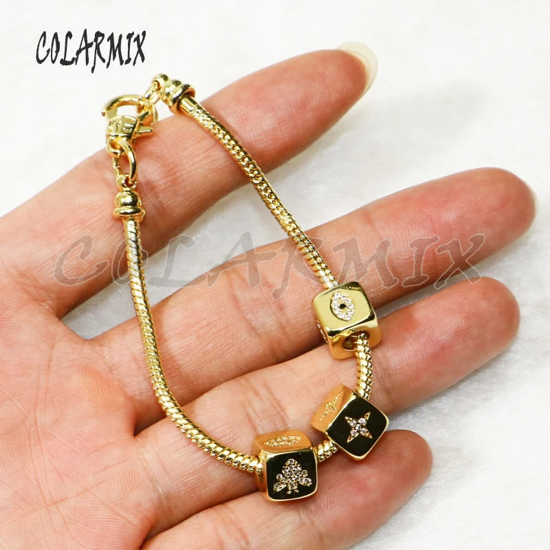 5 шт. кубические бусины браслеты смешанные ювелирные изделия амулеты аксессуары