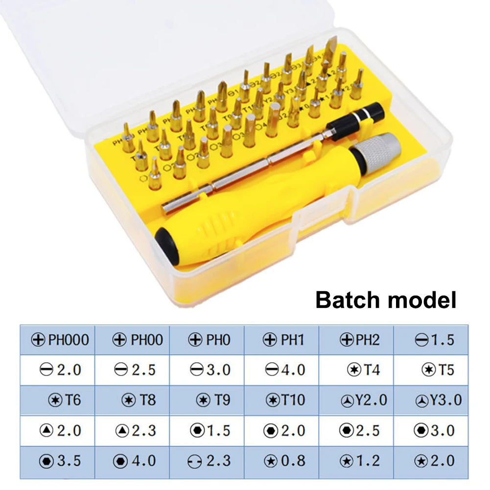 Горячая Новинка Набор прецизионных отверток 32 в 1 Мини магнитных инструмент для
